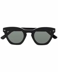 AHLEM Sonnenbrille mit rundem Gestell Schwarz