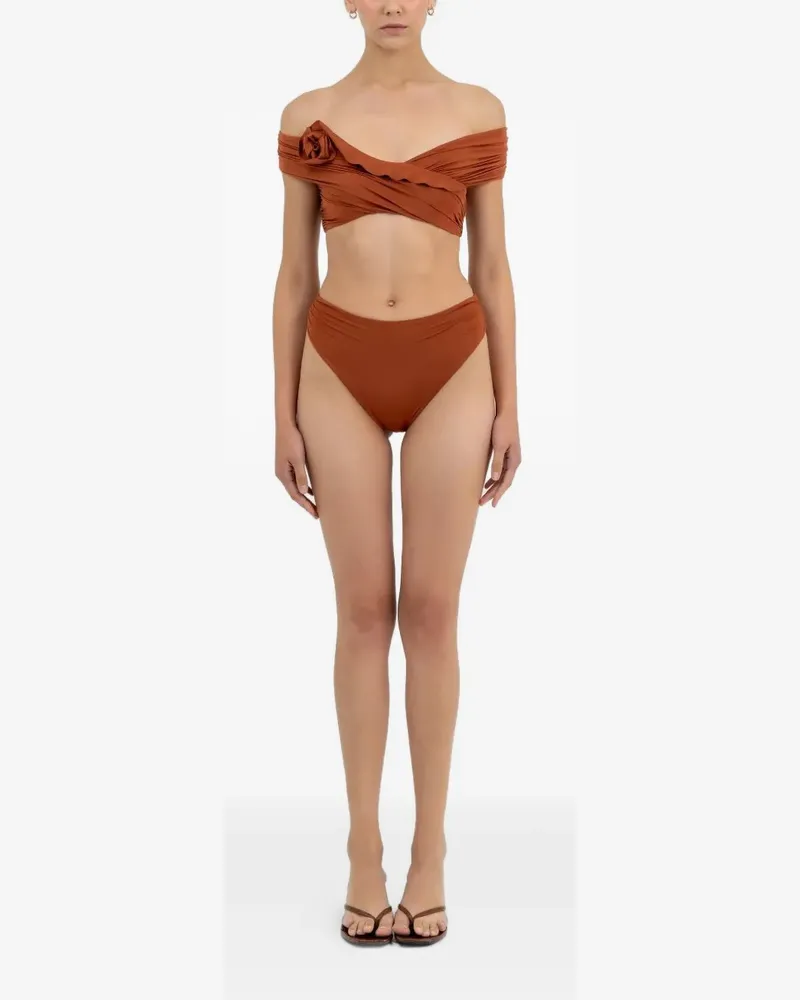Maygel Coronel Rosy Bikini mit Blumendetail - Braun Braun