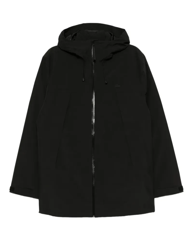 Lacoste Wasserabweisender Parka mit Futter - Schwarz Schwarz