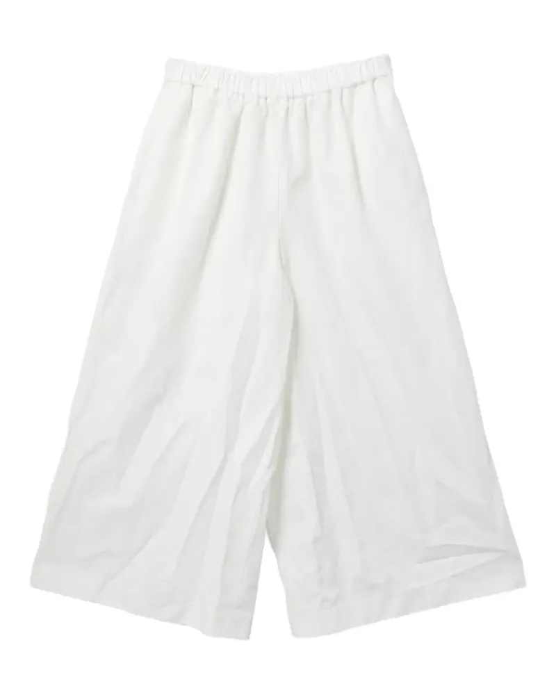Comme des Garçons Hose mit Rüschen - Weiß Weiß