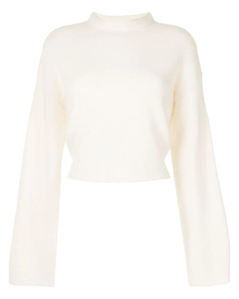 Cashmere In Love Mila Cropped-Kaschmirpullover - Weiß Weiß