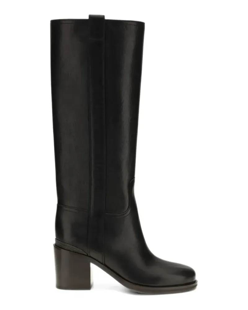 Brunello Cucinelli Kniehohe Stiefel - Schwarz Schwarz