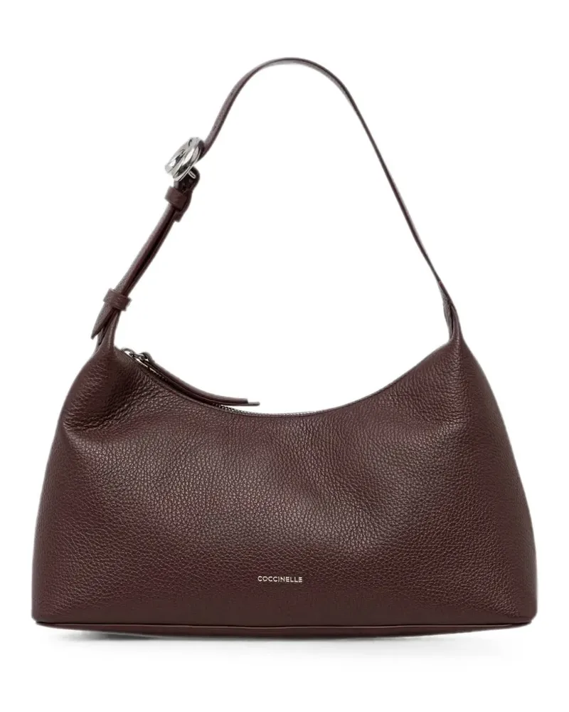 Coccinelle Schultertasche mit Schnallenriemen - Braun Braun