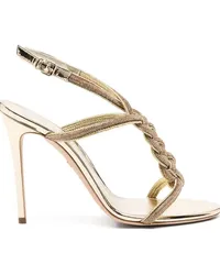 Giambattista Valli Sandalen mit Kristallen 120mm Gold