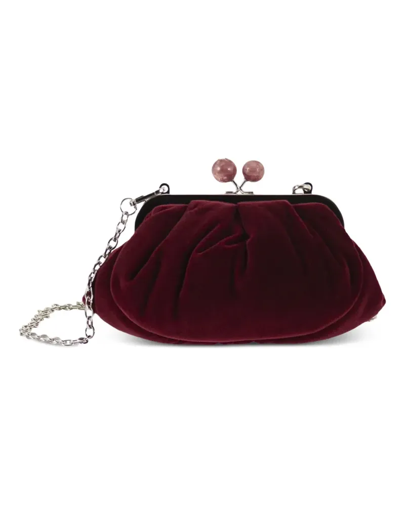 Max Mara Pasticcino Clutch aus Samt - Rot Rot