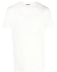 Jil Sander T-Shirt mit Logo-Stickerei Nude