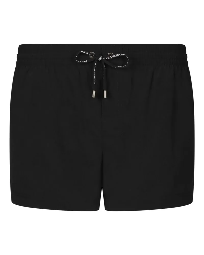 Dolce & Gabbana Badeshorts mit Kordelzug - Schwarz Schwarz