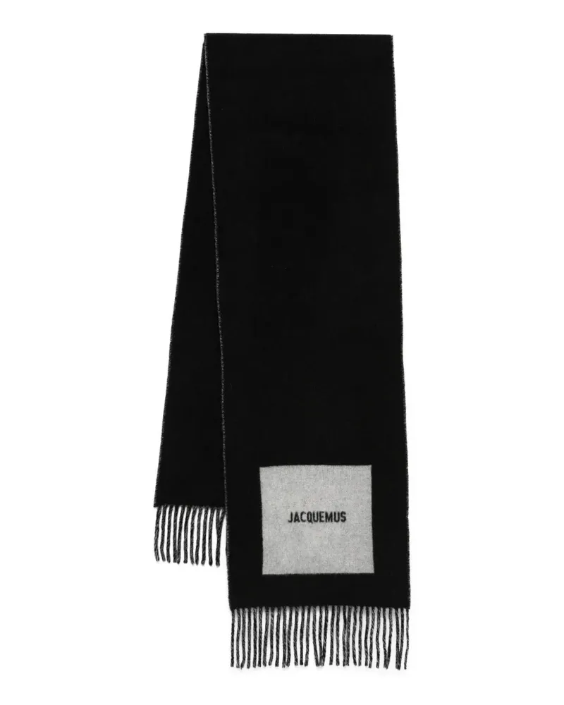Jacquemus L'écharpe Rond Carré Schal - Schwarz Schwarz