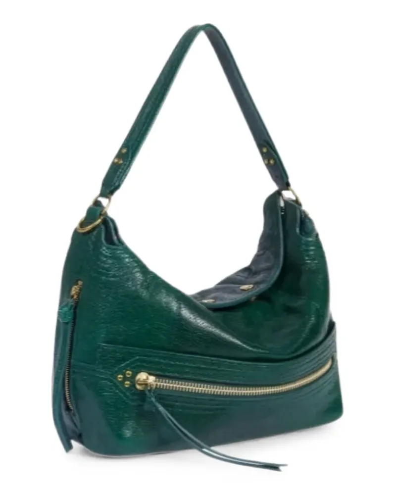Jérôme Dreyfuss Lucky studded leather shoulder bag - Grün Grün