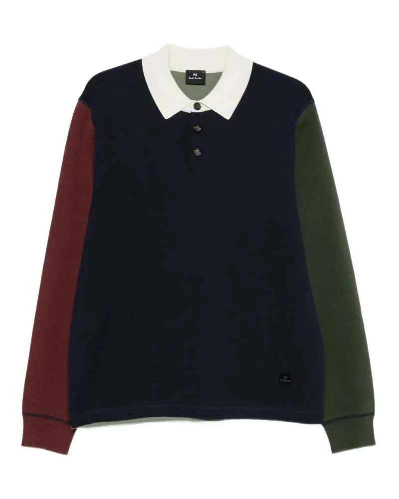 Paul Smith Pullover in Colour-Block-Optik - Blau Blau