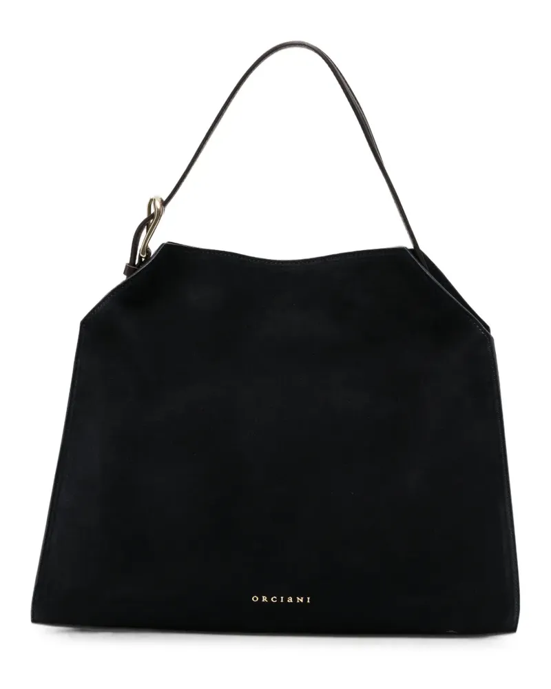 Orciani medium Trinity Peach logo-plaque tote bag - Schwarz Schwarz