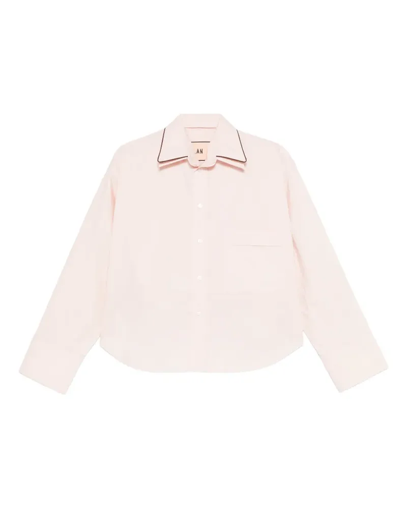 PLAN C chest-pocket shirt - Rosa Rosa