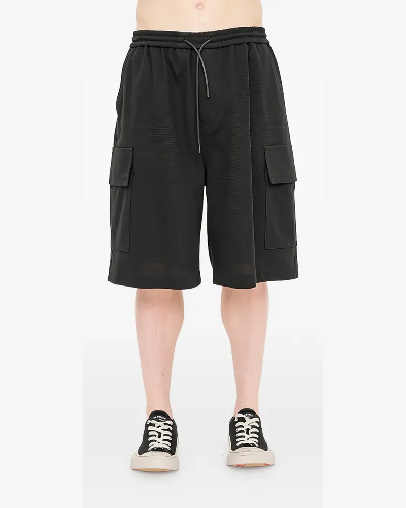 JUUN.J Cargo-Shorts mit Kordelzug - Schwarz Schwarz