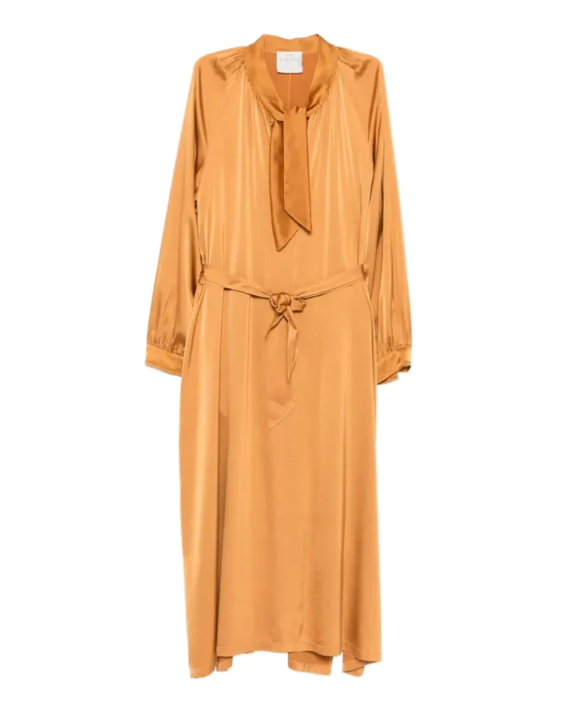 forte_forte Hemdkleid mit Gürtel - Gold Gold