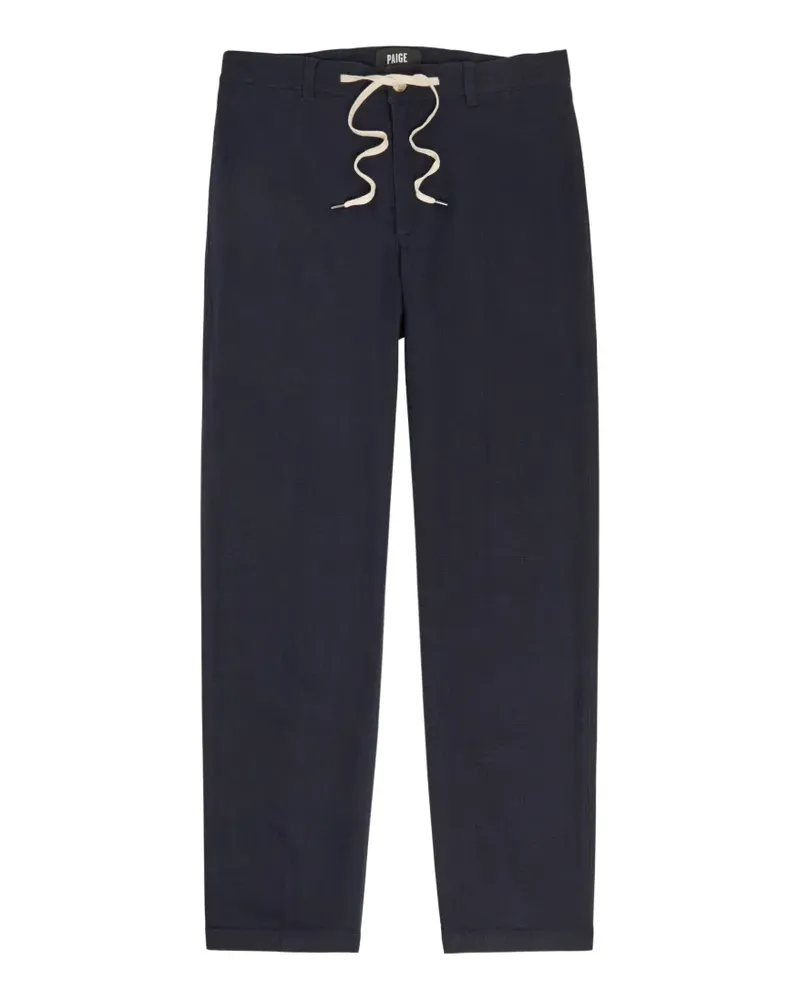 Paige Straight-Leg-Hose mit Kordelzug - Blau Blau