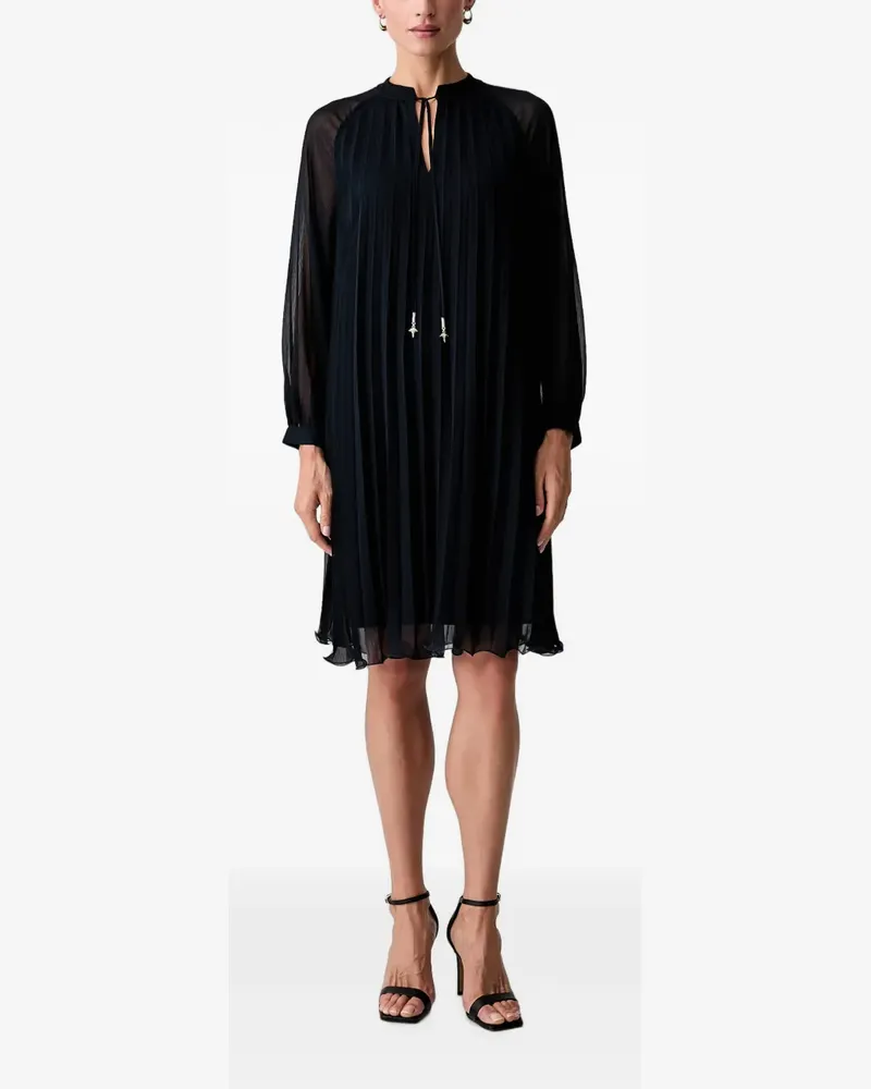 JOOP! pleated long-sleeve midi dress - Blau Blau