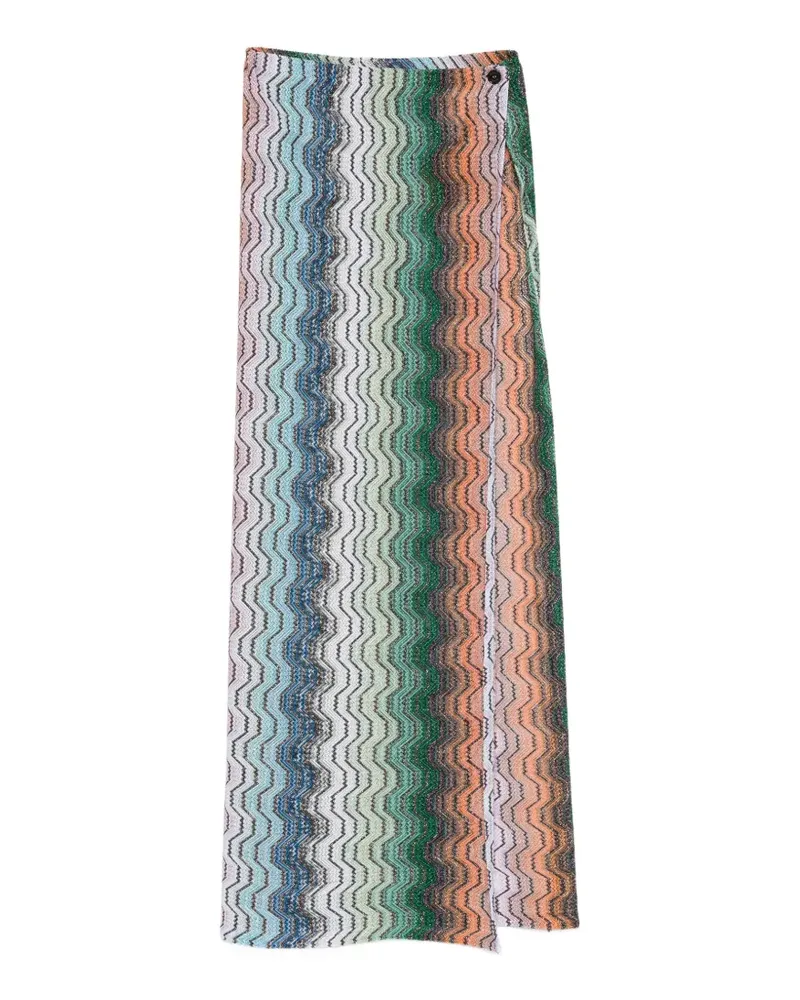 Missoni chevron-pattern maxi beach skirt - Grün Grün