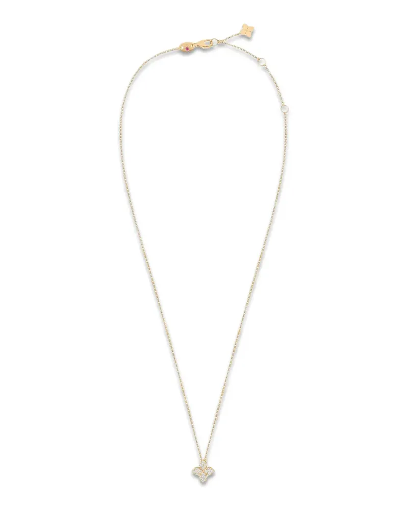 Roberto Coin Princess Flower Halskette mit Diamanten - Gold Gold