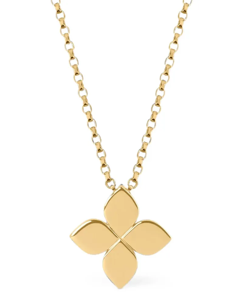 Roberto Coin Princess Flower diamond necklace - Gold Gold