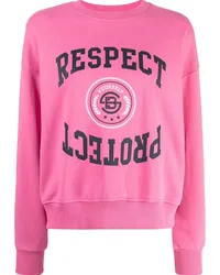 STUDIO TOMBOY Sweatshirt mit Logo-Print Rosa