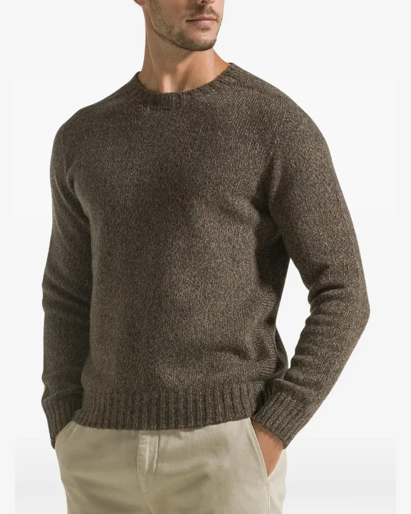 Seventy ribbed-knit crew-neck sweater - Braun Braun