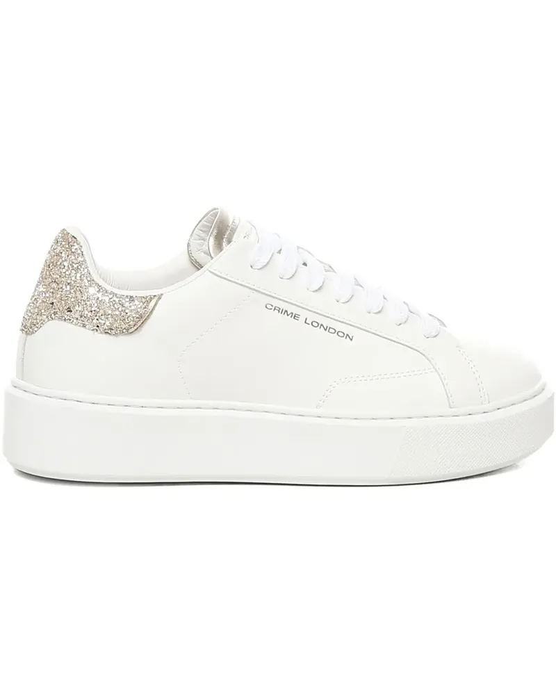 Crime Sneakers aus Leder - Weiß Weiß