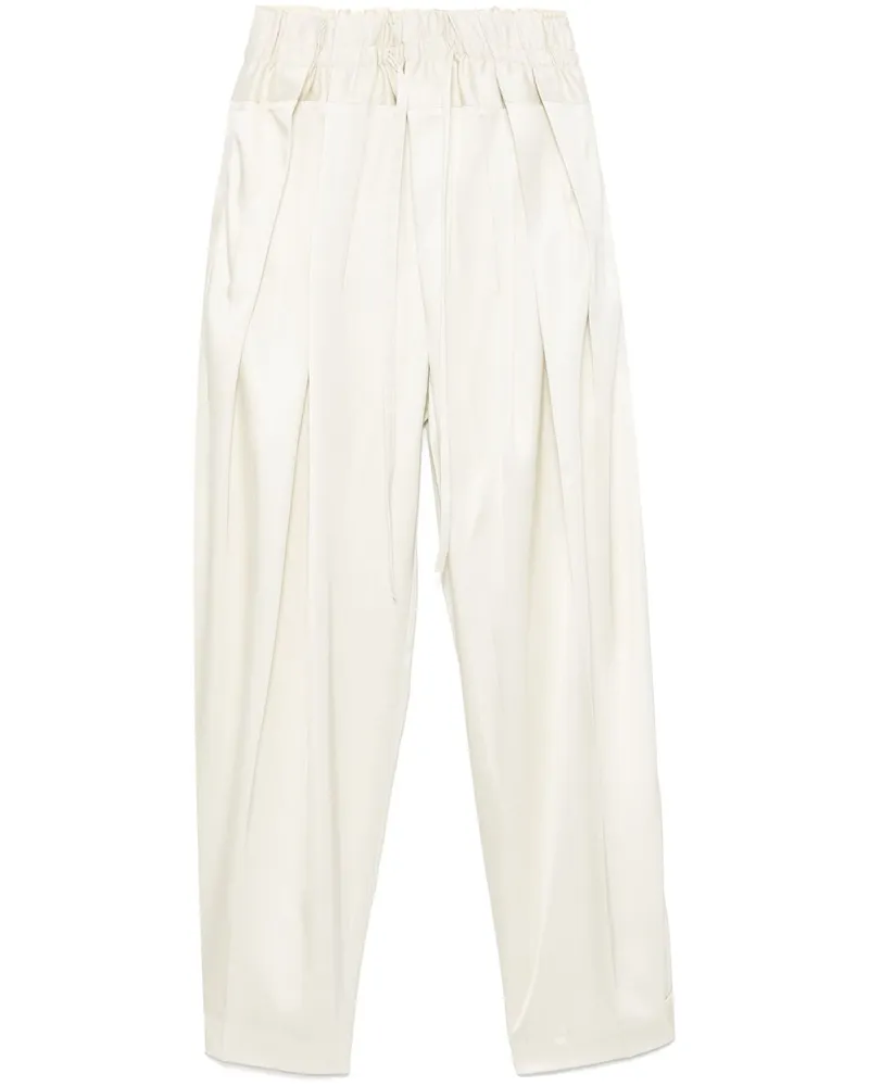 Jil Sander Palazzohose mit Falten - Nude Nude