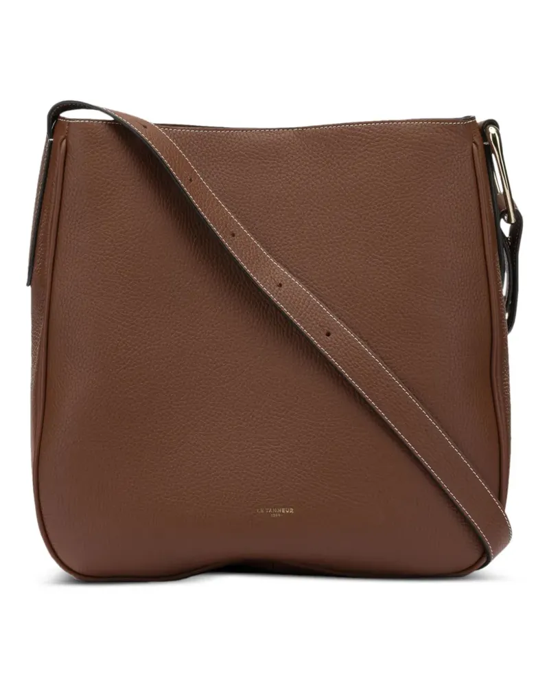 Le Tanneur large Madeleine shoulder bag - Braun Braun