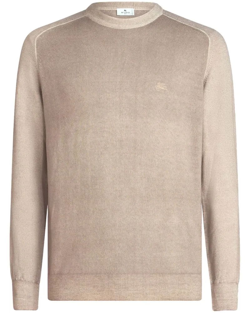 Etro Pullover mit Logo - Nude Nude