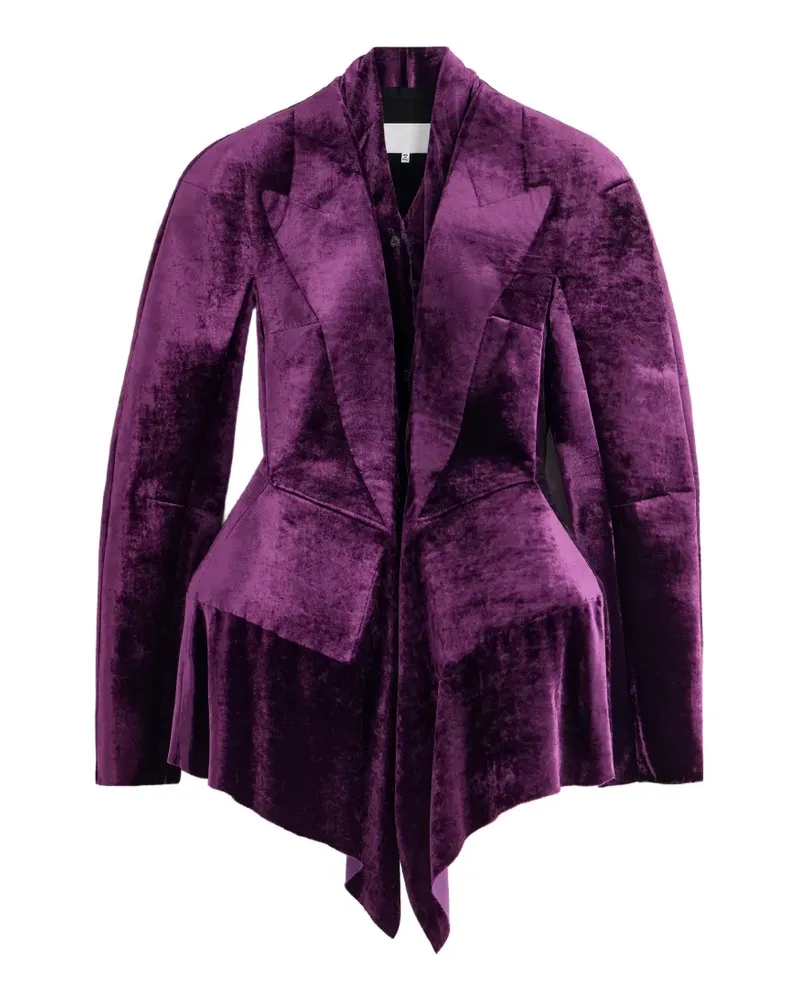 Maison Margiela Fusion Jacke aus Samt - Violett Violett