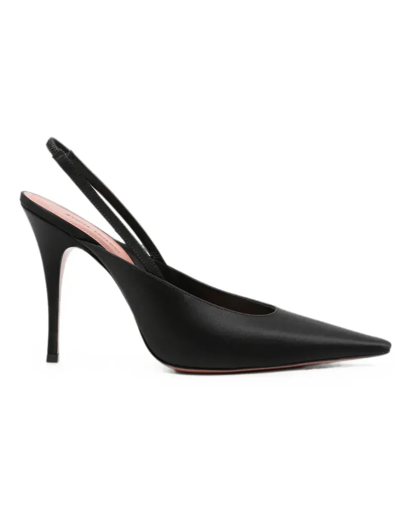 Amina Muaddi Felicia Slingback-Pumps - Schwarz Schwarz