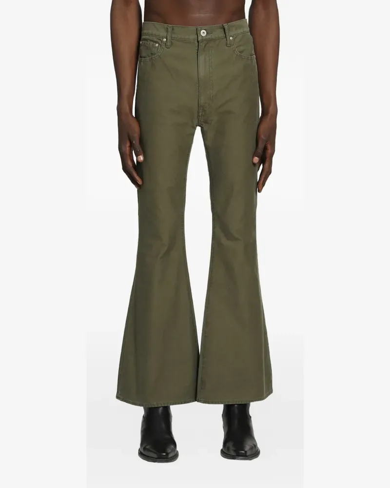 Junya Watanabe Ausgestellte Five-Pocket-Jeans - Grün Grün