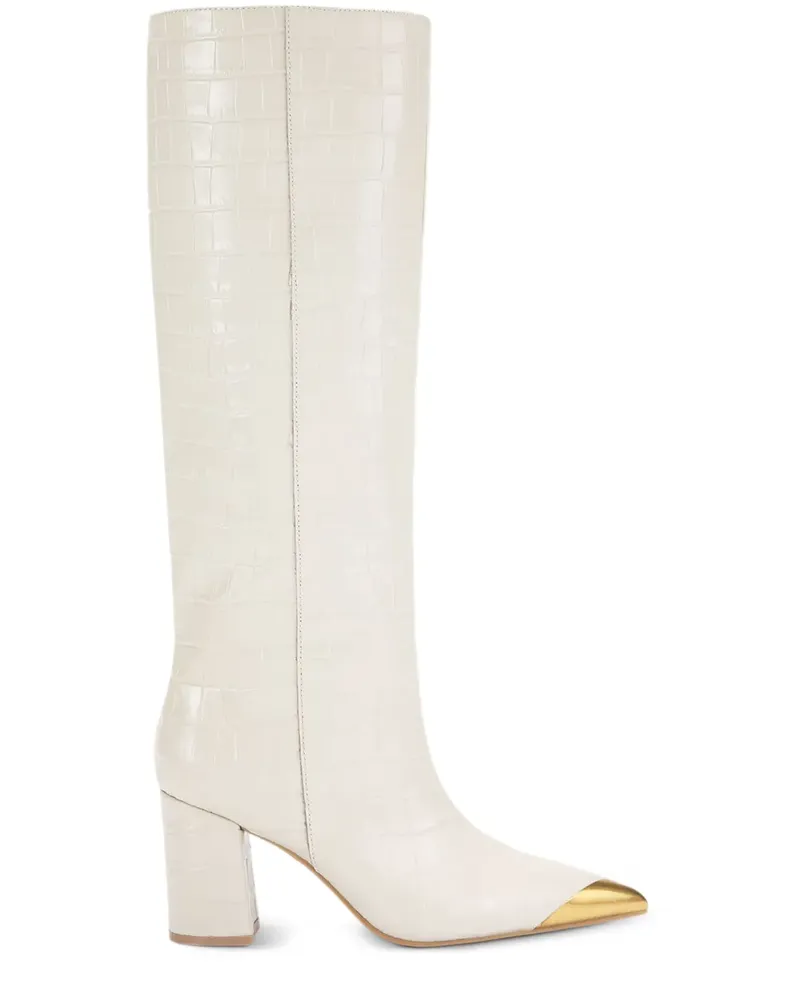 Kurt Geiger Kniehohe Stiefel mit Kroko-Effekt - Nude Nude