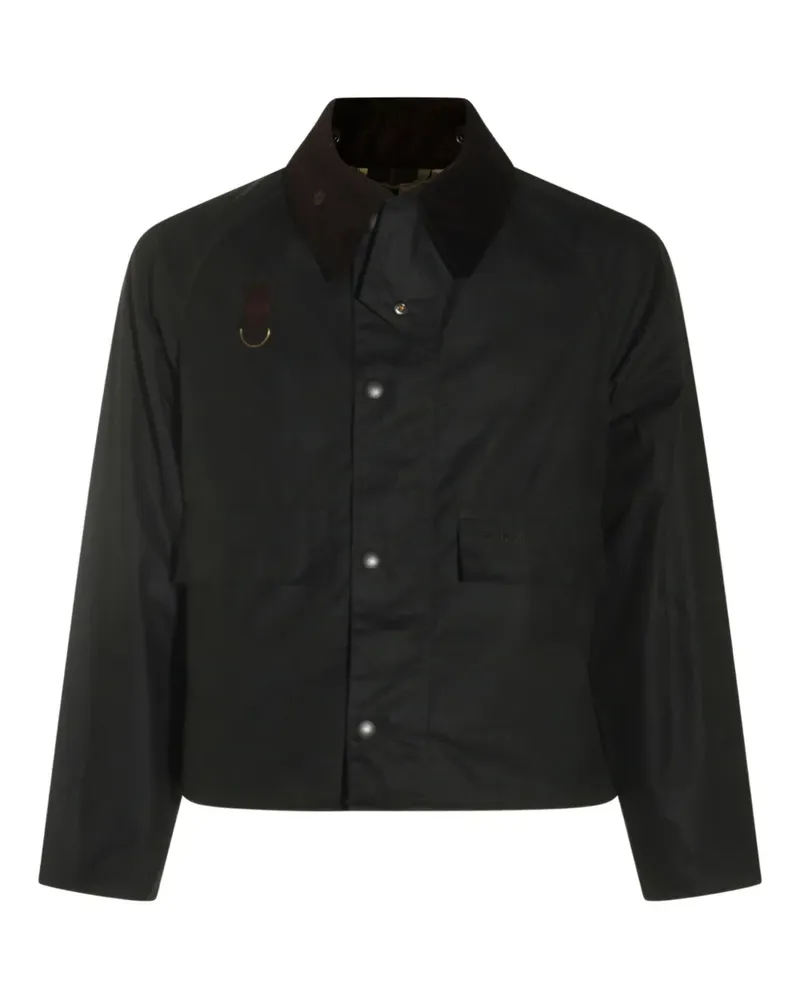 Barbour Jacke mit Cordkragen - Schwarz Schwarz