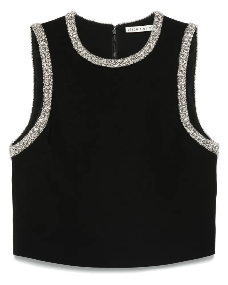 Alice + Olivia Amal Tanktop - Schwarz Schwarz