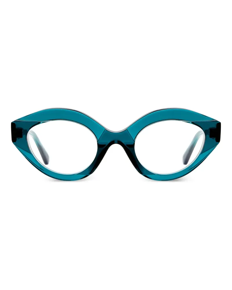 KUBORAUM Brille mit ovalem Gestell - Blau Blau