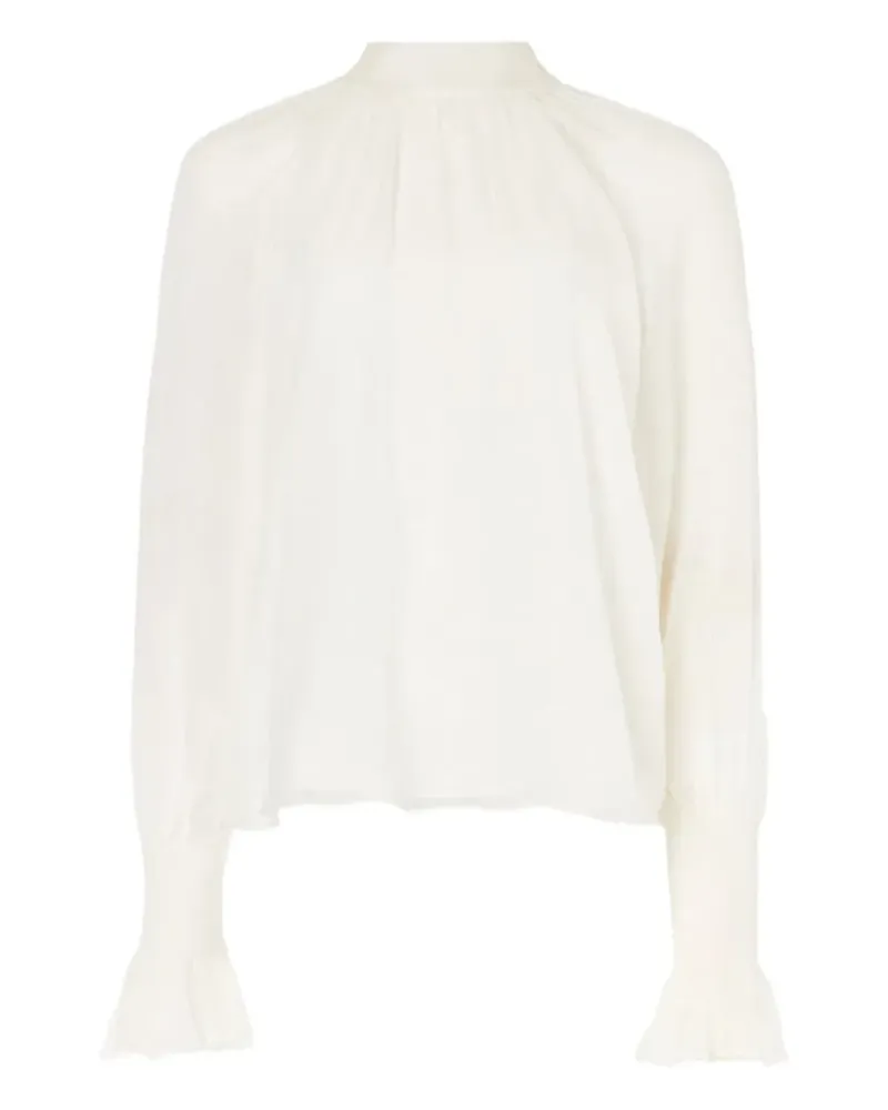 Temperley London Quintette Bluse mit Stehkragen - Weiß Weiß