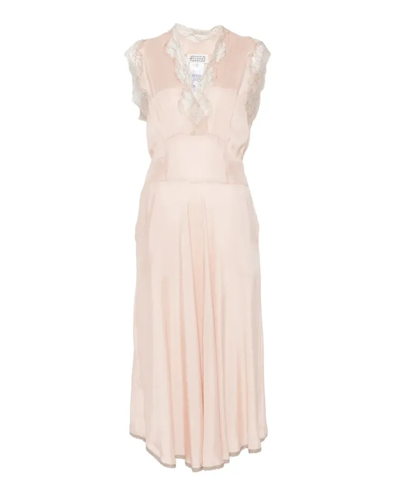 Maison Margiela midi silk dress - Nude Nude