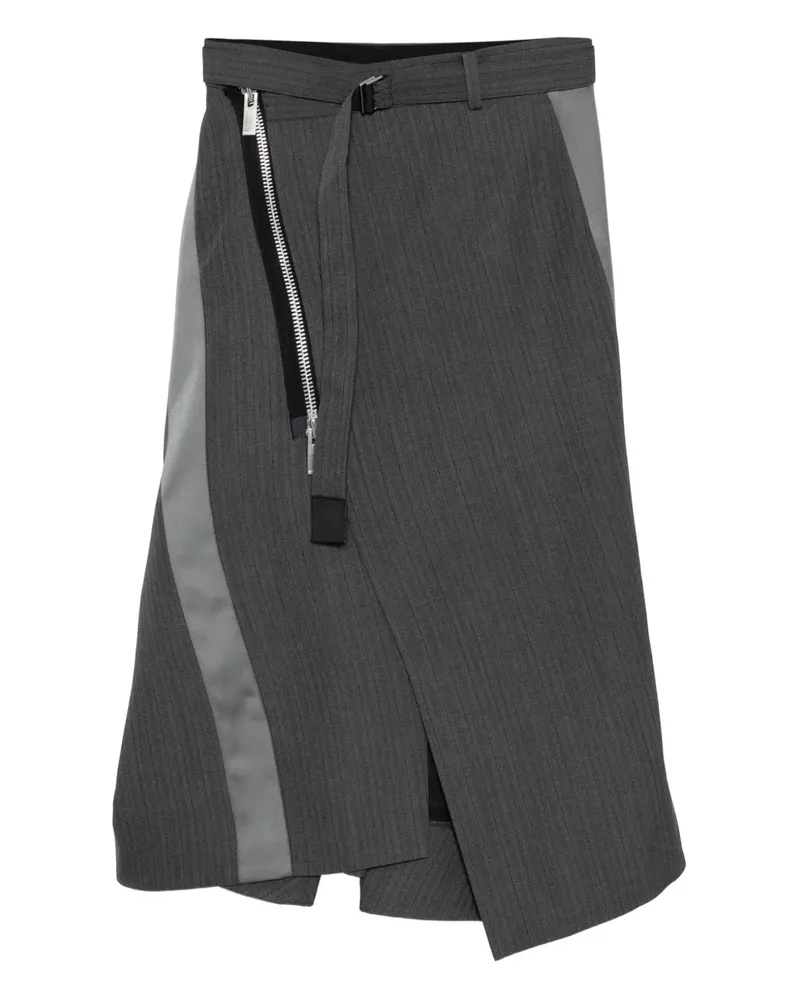Sacai Asymmetrischer Rock - Grau Grau