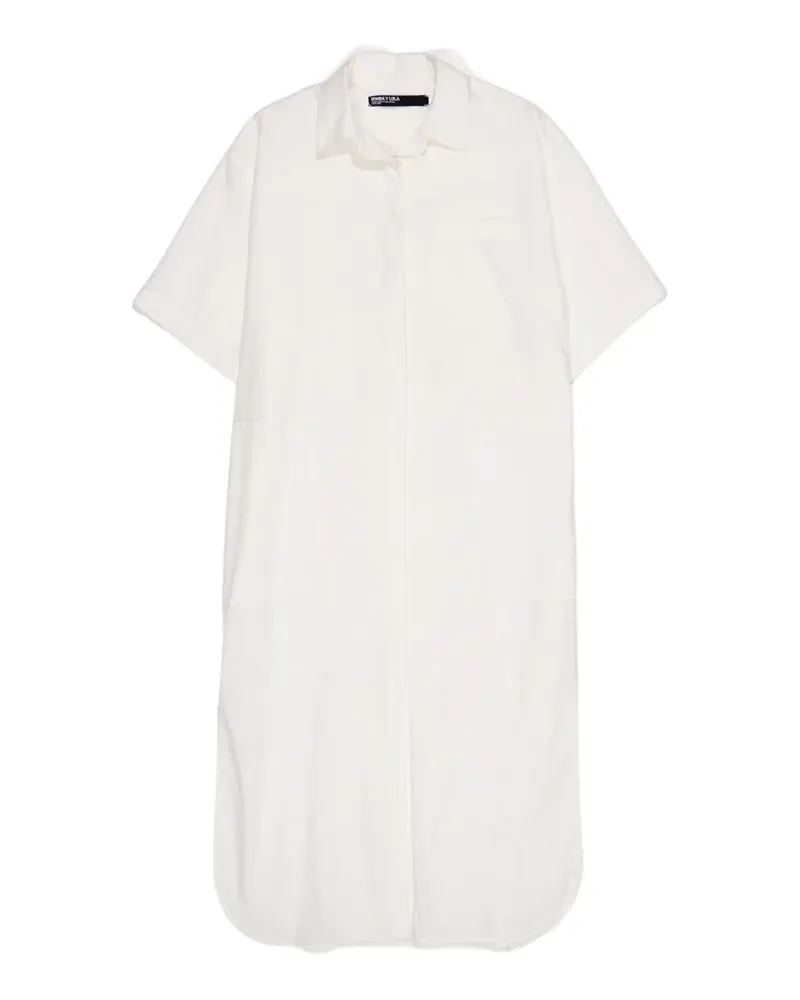 BIMBA Y LOLA cut-out embroidered shirt dress - Weiß Weiß