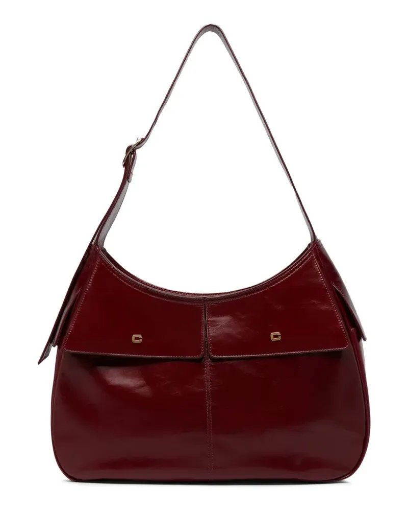 Carel Orsay Schultertasche aus Naplack-Leder - Rot Rot