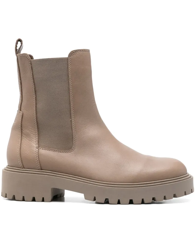 Marc O'Polo Chelsea-Boots aus Leder - Nude Nude