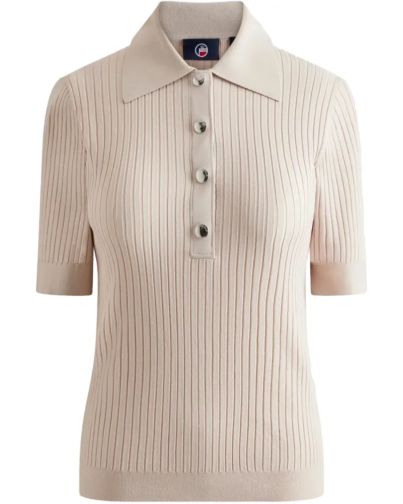 FUSALP Gestricktes Poloshirt - Nude Nude