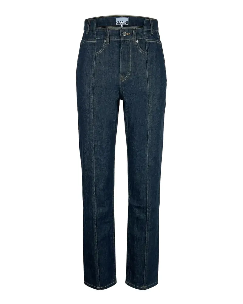 Ganni slub-denim Fold jeans - Blau Blau