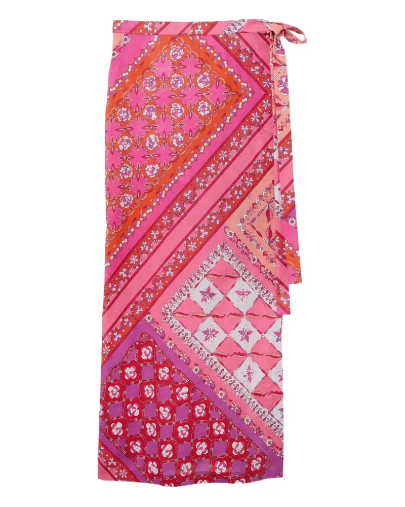 Emilio Pucci Midirock im Patchwork-Look - Rosa Rosa