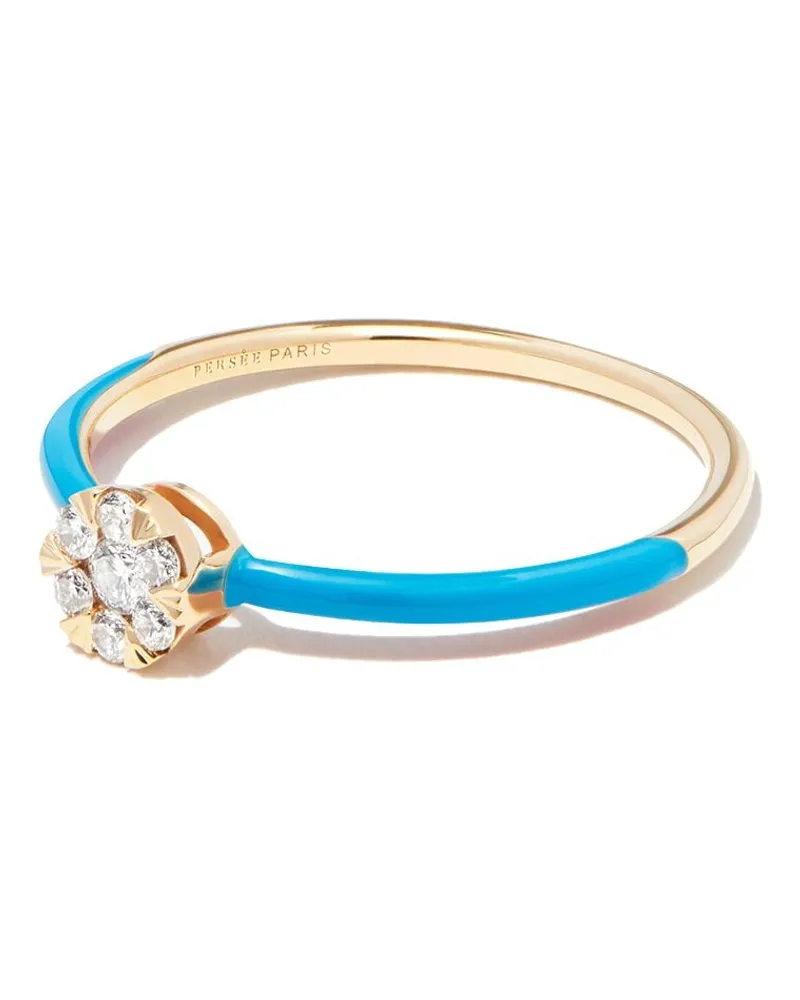PERSEE 18kt Gelbgoldring mit Diamanten Gold