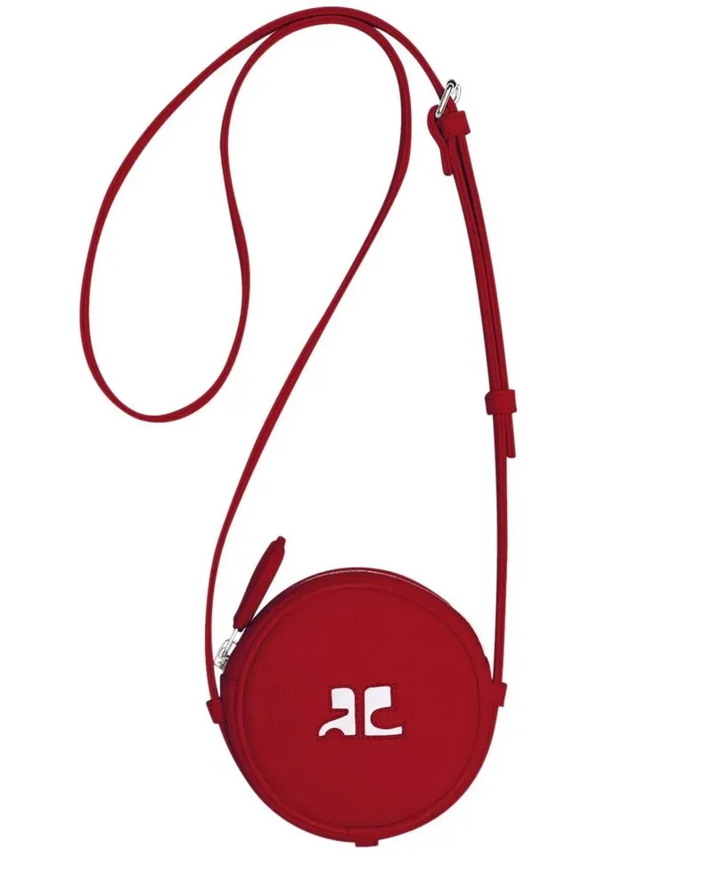 Courrèges Runde Schultertasche - Rot Rot
