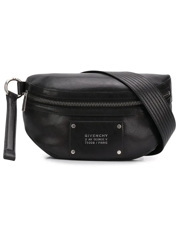 Givenchy Gürteltasche mit Logo-Schild - Schwarz Schwarz