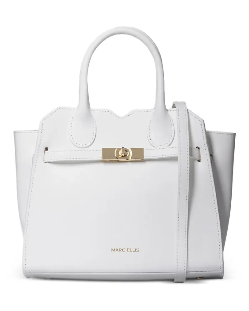 MARC ELLIS Antilia twist-lock tote bag - Weiß Weiß