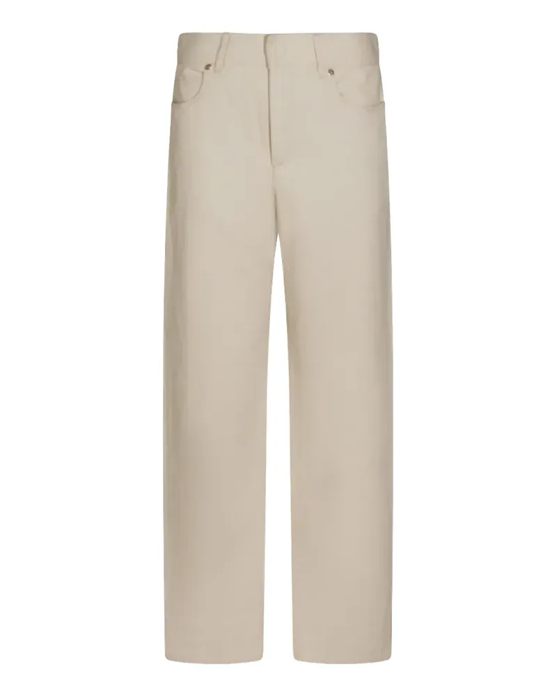Fendi logo-patch jeans - Nude Nude